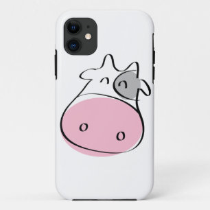 Funda para iPhone 5 de vaca rosa