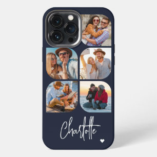 Funda Para iPhone 13 Pro Max 5 Foto Moderno Simple Nombre Personalizado