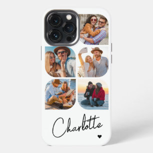 Funda Para iPhone 13 Pro Max 5 Foto Moderno Simple Nombre Personalizado
