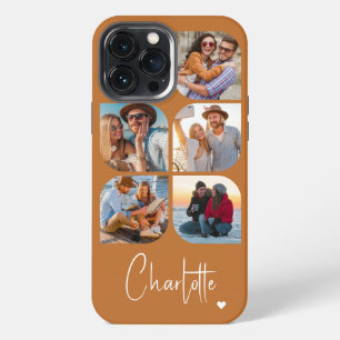 Funda Para iPhone 13 Pro Max 5 Foto Moderno Simple Nombre Personalizado