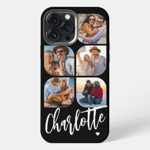 Funda Para iPhone 13 Pro Max 5 Foto Moderno Simple Nombre Personalizado