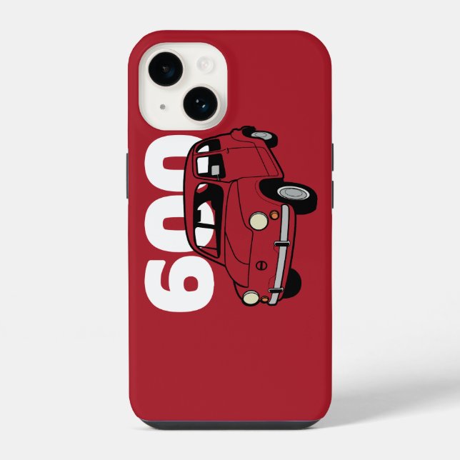Funda Para iPhone 600 rojo v2 (Reverso )