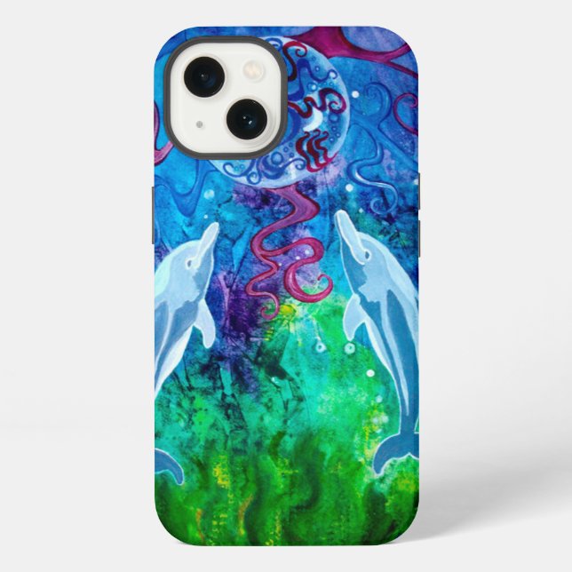Funda para iPhone 6/6s Mirada de delfín (Reverso )