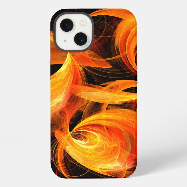 Funda para iPhone 6 con arte abstracto Fireball (Reverso )
