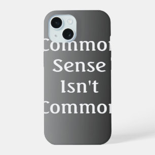 Funda para iPhone 6 con el dicho 'El sentido común