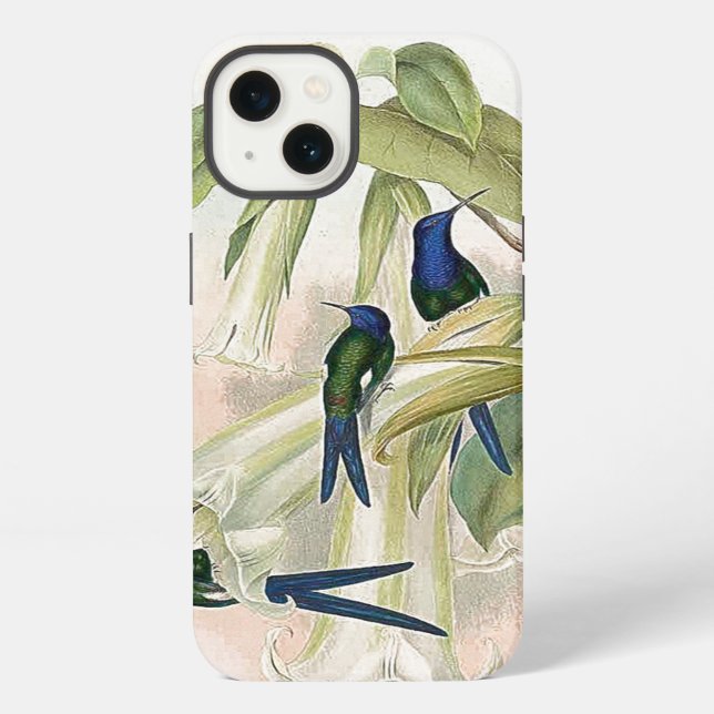 Funda para iPhone 6 de pájaros colibríes (Reverso )