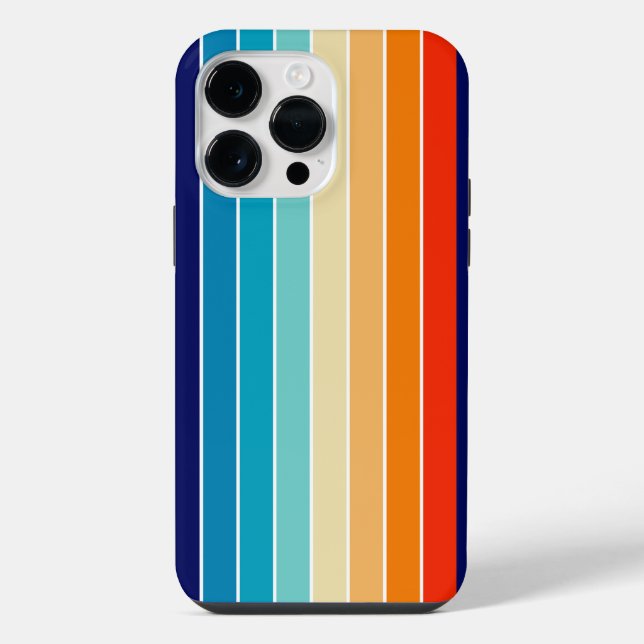 Funda Para iPhone 70s Rainbow Stripes (Reverso )