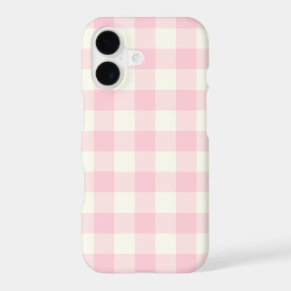 Funda para iPhone 7 con estampado de gingham rosa