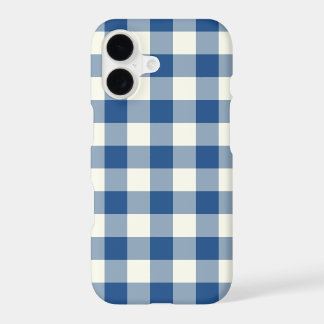 Funda para iPhone 7 con patrón de cuadros azules c