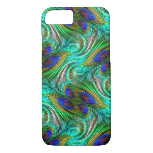 Funda para iPhone 7 con patrón Swirl Feather Feath