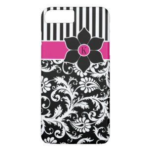 funda para iPhone 7 Damasco Tiras Fuchsia