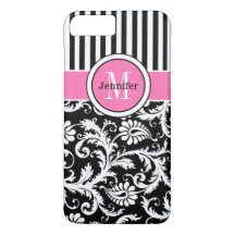 funda para iPhone 7 | Damasco | Tiras | Rosa