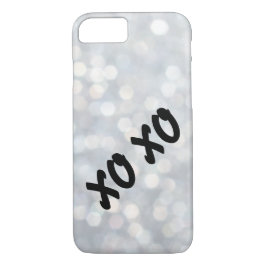 Funda para iPhone 7 de abrazos y besos plateados