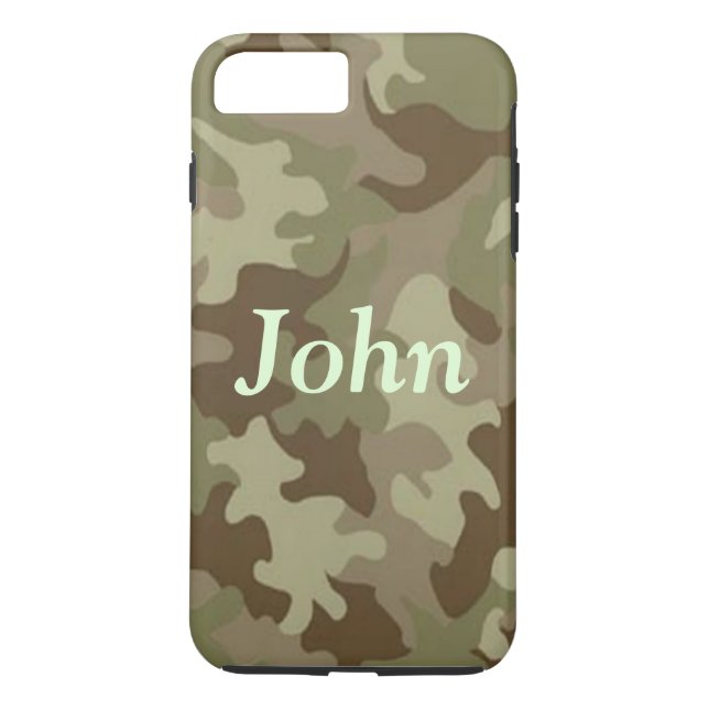 Funda para iPhone 7 de camuflaje personalizado (Reverso)