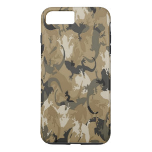 Funda para iPhone 7 de Camuflaje Reptile Marrón