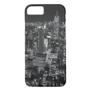 Funda para iPhone 7 de Manhattan en blanco y negro