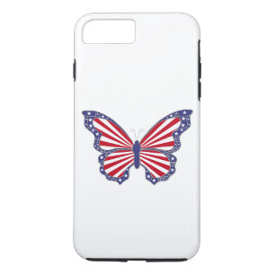 Funda para iPhone 7 de Mariposa Patriótica