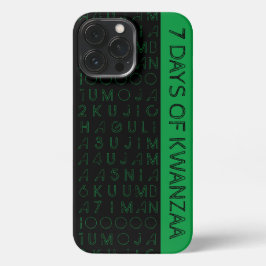 Funda Para iPhone 13 Pro Max 7 días de Kwanzaa