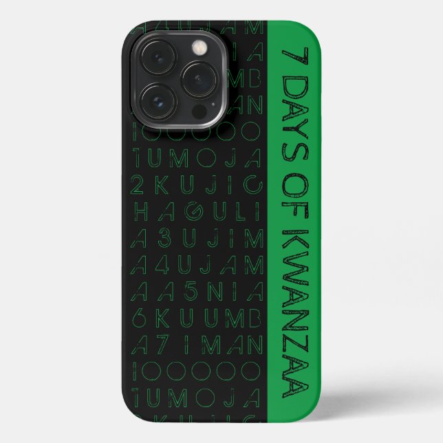 Funda Para iPhone 7 días de Kwanzaa (Reverso )