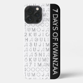 Funda Para iPhone 13 Pro Max 7 días de Kwanzaa
