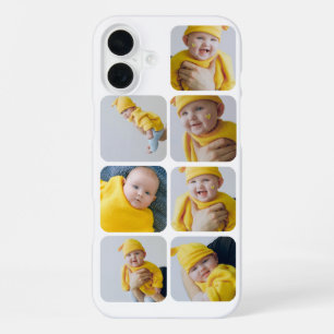 Funda Para iPhone 16 Plus 7 Foto Haga su Collage personalizado