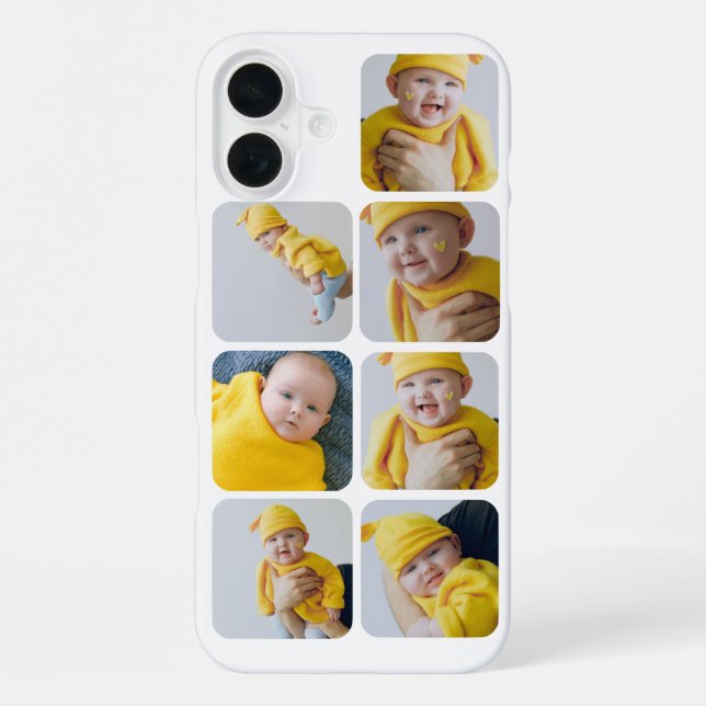 Funda Para iPhone 7 Foto Haga su Collage personalizado (Reverso )