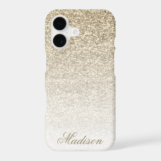 Funda para iPhone 7+ Ombre Gold Glitter