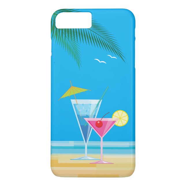 Funda para iPhone 7 Plus Cocktails Tropical (Reverso)