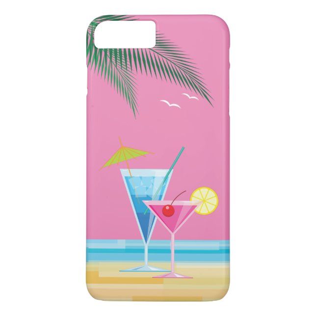 Funda para iPhone 7 Plus Cocktails Tropical (Reverso)