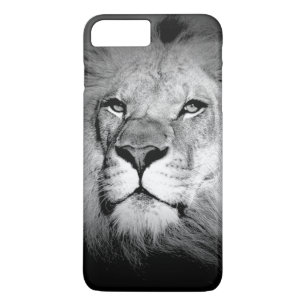 Funda para iPhone 7 Plus de León Blanco y Negro