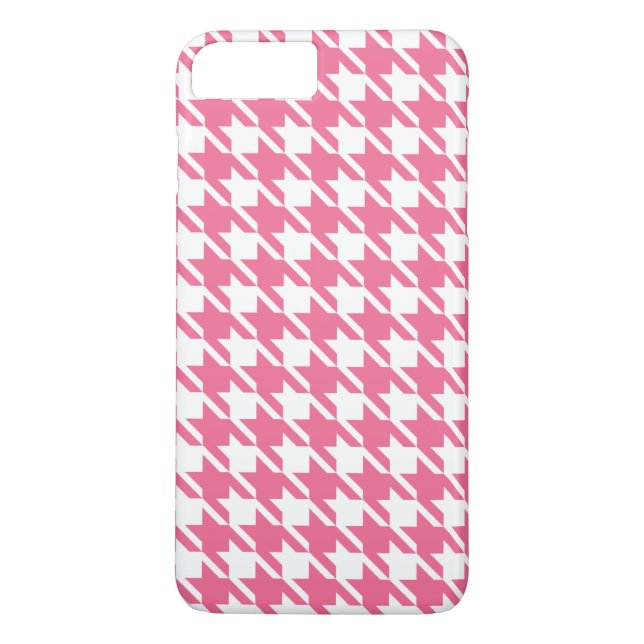 Funda para iPhone 7 Plus Houndstoth rosa (Reverso)