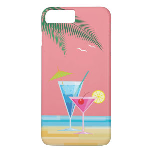 Funda para iPhone 7 Plus Tropical Cocktails - cora