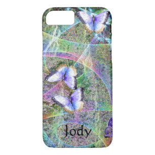 funda para iPhone 8/7 con mariposas abstractas
