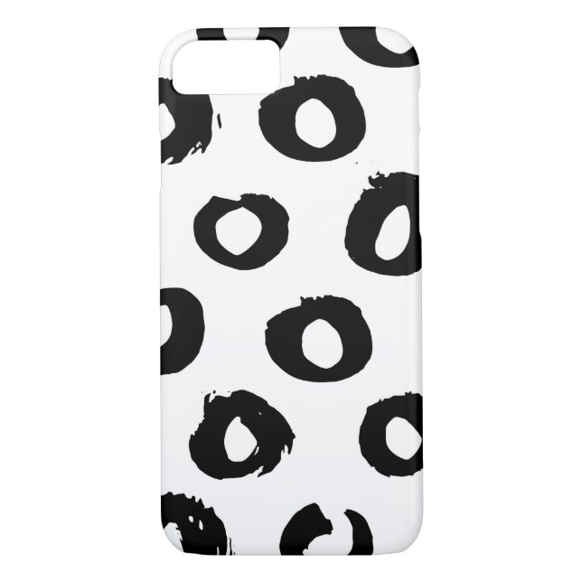 Funda para iPhone 8/7 en blanco y negro (Reverso)