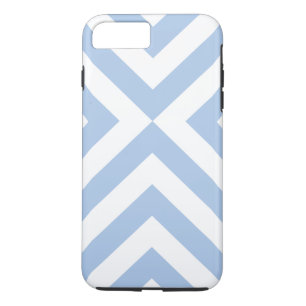 Funda para iPhone 8/7 Plus de Chevrons azul claro