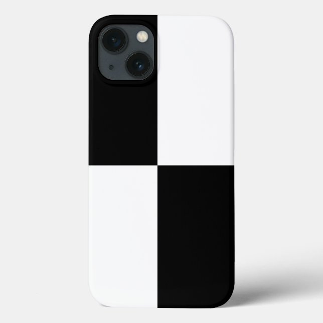 Funda para iPhone 8/7 Rectangles en blanco y negro (Reverso)