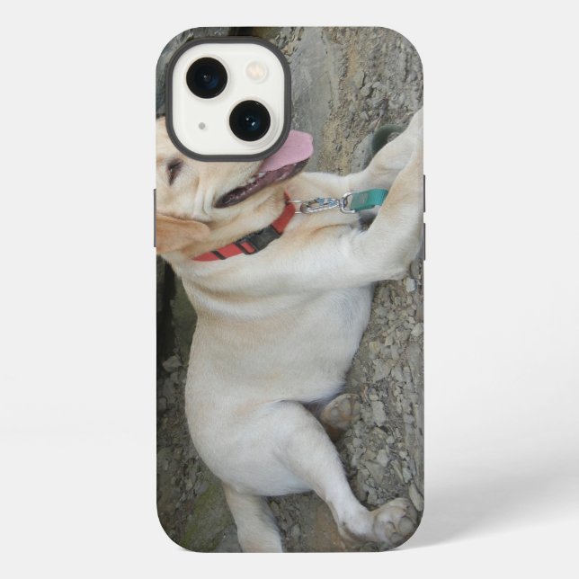 Funda para iPhone 8 de Labrador Retriever amarillo (Reverso )