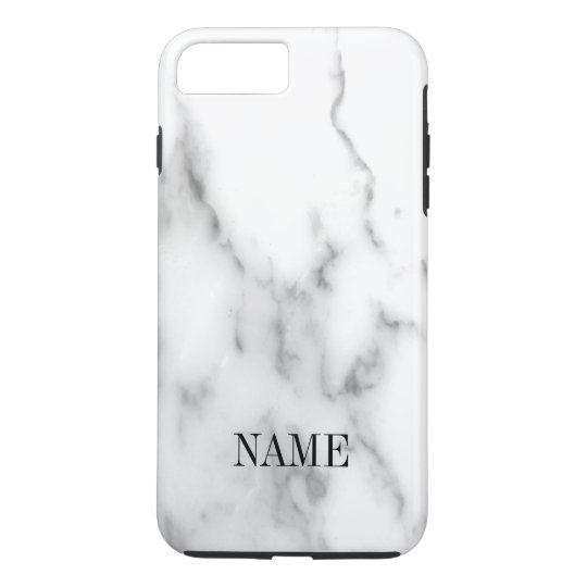 Funda Para iPhone 8 Plus/7 Plus Impresión de piedra de mármol blanca del fondo