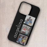 Funda Para iPhone 13 Pro A la moda 3 fotos y nombre - puede cambiar el negr<br><div class="desc">Utiliza 3 fotos cuadradas para crear un regalo único y personal. El diseño de la tira de película incluye un área para agregar un nombre u otro texto. Si su arte todavía necesita ser ajustado, haga clic en el botón Personalizar Este botón. Esto te llevará a un área de diseño...</div>