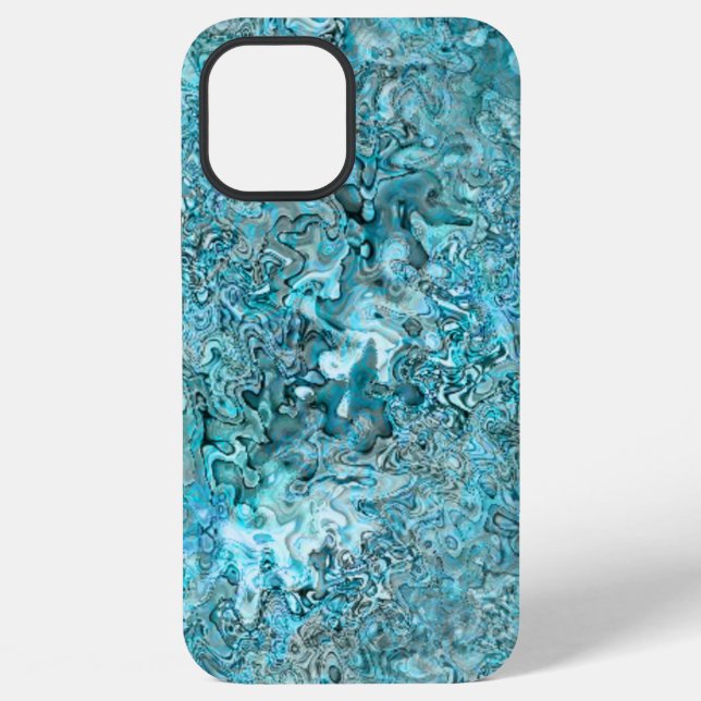 Funda Para iPhone Abalone Pāua Shell Aqua Blue (Reverso )