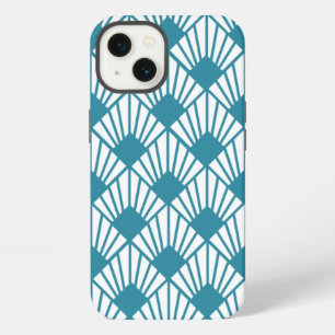 Abánicos de Art Deco Teal