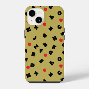Funda Para iPhone 14 abc kindergarten letter safari wild tree school
