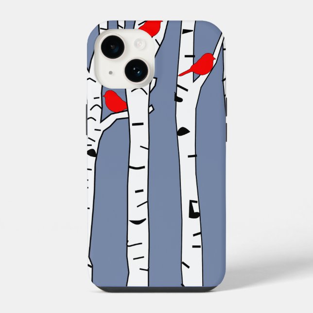 Funda Para iPhone Abedules y Pájaros (Reverso )