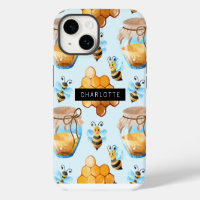 Abeja Buzzy y Colmena de Miel Patrón Personalizado