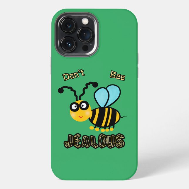 Funda Para iPhone Abeja divertida (Reverso )