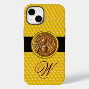 FUNDA PARA iPhone 14 ABEJA MELÍFERA, MONOGRAMA APICULTOR