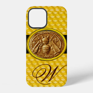 FUNDA PARA iPhone 12 ABEJA MELÍFERA, MONOGRAMA APICULTOR