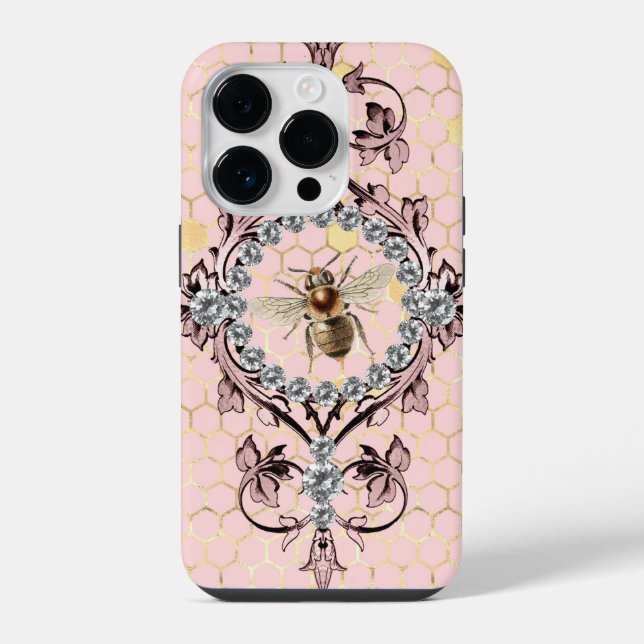 Funda Para iPhone Abeja Rosa (Reverso )