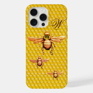 ABEJORROS DE MIEL MONOGRAMA DE ORO