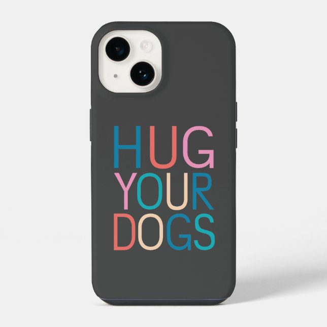 Funda Para iPhone Abraza a tus perros (Reverso )